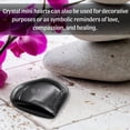 thumbnail image 5 of Black Obsidian Stone Heart - Pack of 2 Crystal Heart - Pocket Massage Worry Stone, 5 of 6