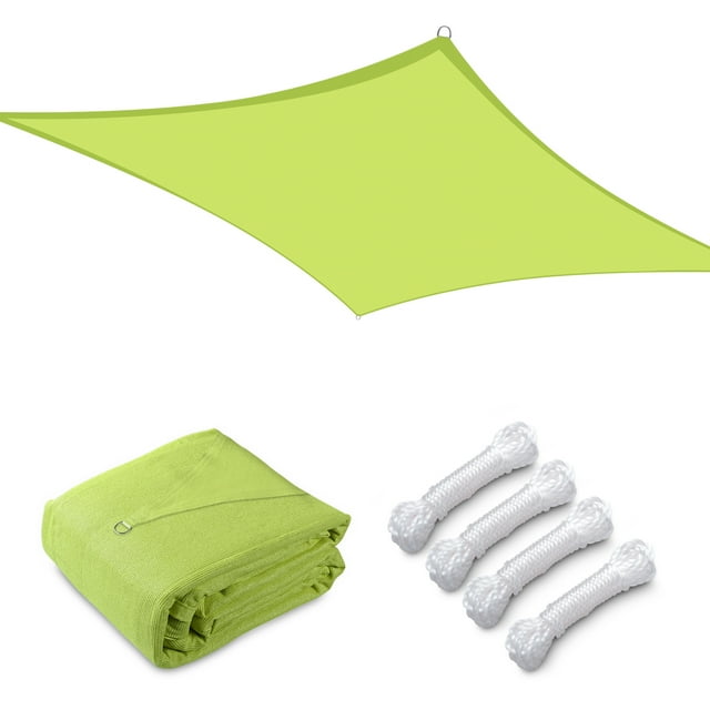 Yescom 16x16 Ft 97% UV Block Square Sun Shade Sail HDPE Canopy Patio Garden Pool Yard