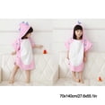 thumbnail image 1 of Baby Bath Towel Cotton Skin Friendly Good Water Absorption Dinosaur Style Unisex Kid Hooded Bathrobe Pink 70x140/27.6x55.1in, 1 of 1