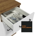 thumbnail image 5 of Mueble de Cocina MADESA Agata 40 cm 3 Cajones Marrón/Blanco, 5 of 5