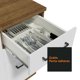 thumbnail image 5 of Mueble de Cocina MADESA Agata 40 cm 3 Cajones Marrón/Blanco, 5 of 5