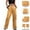 #016 Yellow, variant on Felirenzacia Women's Active Trousers, No Boundaries 6 Pockets Outdoor Cargo Sweatants