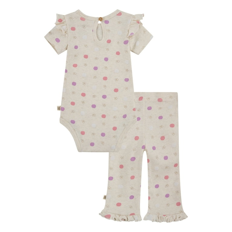 Huggies Baby Girl Butterfly 2pc Organic Cotton Bodysuit and