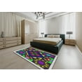 thumbnail image 4 of Ahgly Company Indoor Rectangle Patterned Dark Purple Abstract Area Rugs, 5' x 7', 4 of 6
