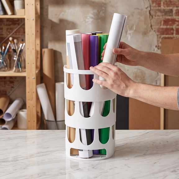 LOLIPPYY 1Pcs Bag Storage Holder Plastic Organizer for Household Use White