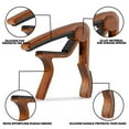 thumbnail image 2 of Guitar Capo Tuner Fit for Ukulele Violin Electric Acoustic Guitar with Picks and Pick Holder Guitar Accessories, 2 of 8
