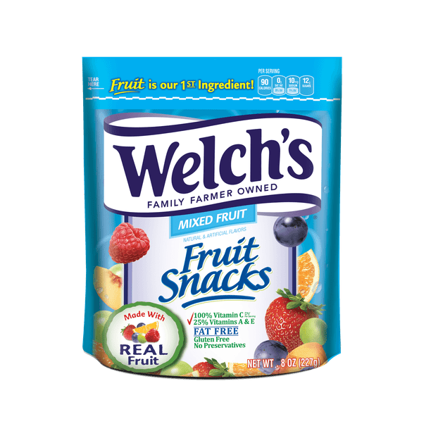 Welch's Fruit Snacks, Mixed Fruit Bag, 8 Oz