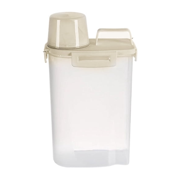 Rice Storage Containers,Rice dispenser with Pouring Spout Large Bin for Flour,Pasta,Grain and Baking,Pet Dog Cat Bird Food Container,BPA Free Clear Plastic Kitchen and Pantry Organizater