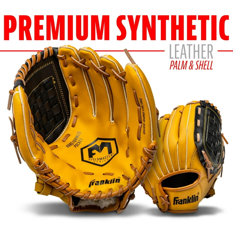 Franklin Sports Field Master Baseball + Softball Glove - Adult +