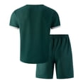 thumbnail image 4 of Haut de Base Extensible pour Hommes à Manches Longues et Col Rond pour Entraînement Physique, Cyclisme en Plein Air, Course, Randonnée, Gym, Entraînement, Évacuation de l'Humidité, Respirant / IhhxPro, Vert 2TG, 4 of 7