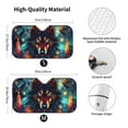 thumbnail image 3 of Fuzoiu Mystic Wolf Dreamcatcher Print Car Windshield Sun Shade,Block Uv Rays Sunshade,Foldable Front Window Sun Visor Protector for Car,SUV,Truck-Keep Vehicle Cool-Mystic Wolf Dreamcatcher, 3 of 8