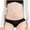 Black, variant on Diufon Women's Cotton Underwear Menstrual Period Low Waisted Hipster Panties Leak Proof Breathable Briefs