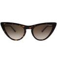 thumbnail image 2 of VOGUE Women's Plastic Woman Cateye Sunglasses, Dark Havana, 54 mm, 2 of 3