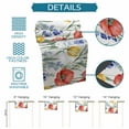 thumbnail image 7 of Table Runner Dresser Scarf 14 x 72 Inch Spring Floral Watercolor Red Poppy Blue Yellow Flower Table Runners Non-Slip Heat Kitchen Dining Table Decor for Indoor Outdoor Home Party Decoration, 7 of 7