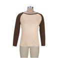 thumbnail image 5 of Ceisia Men's Color-Blocked Raglan Sleeve Crew Neck Long Sleeve T-Shirt Casual Top Khaki XXXL Gifts, 5 of 7
