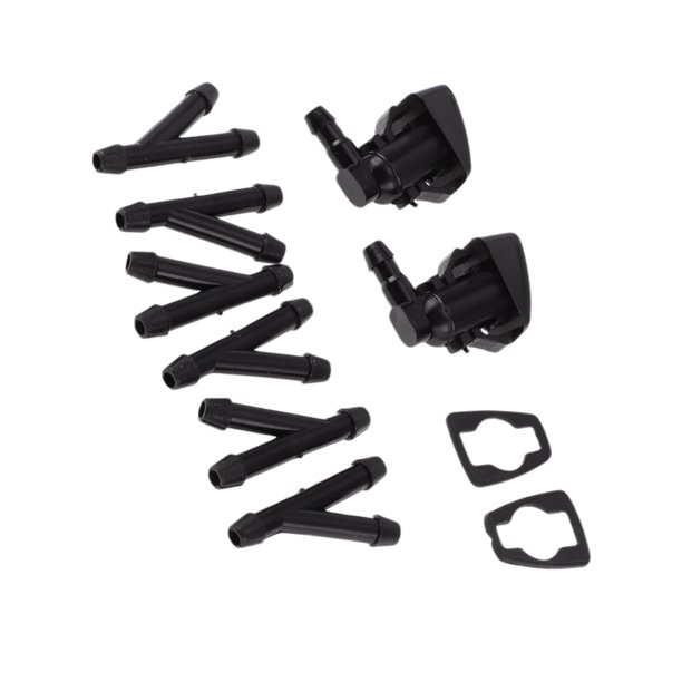 Chorro de limpiaparabrisas Unique Bargains con conector de manguera Y de 6 piezas para Ford Negro 1 juego
