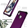 thumbnail image 5 of Dteck iPhone XR Case, Dteck Heavy Dual Layer Rugged Shockproof Case Hard PC Protective Back Cover For Apple iPhone XR 6.1 inch, Purple, 5 of 9