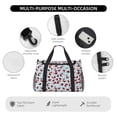 thumbnail image 4 of Balery Flowers and Lady Bugs Bolsa de Gimnasio para Mujeres, Bolsa de Viaje con Bolsillo Húmedo, Bolsa de Fin de Semana para Mujeres, Bolsa de Viaje Resistente al Agua, 4 of 7