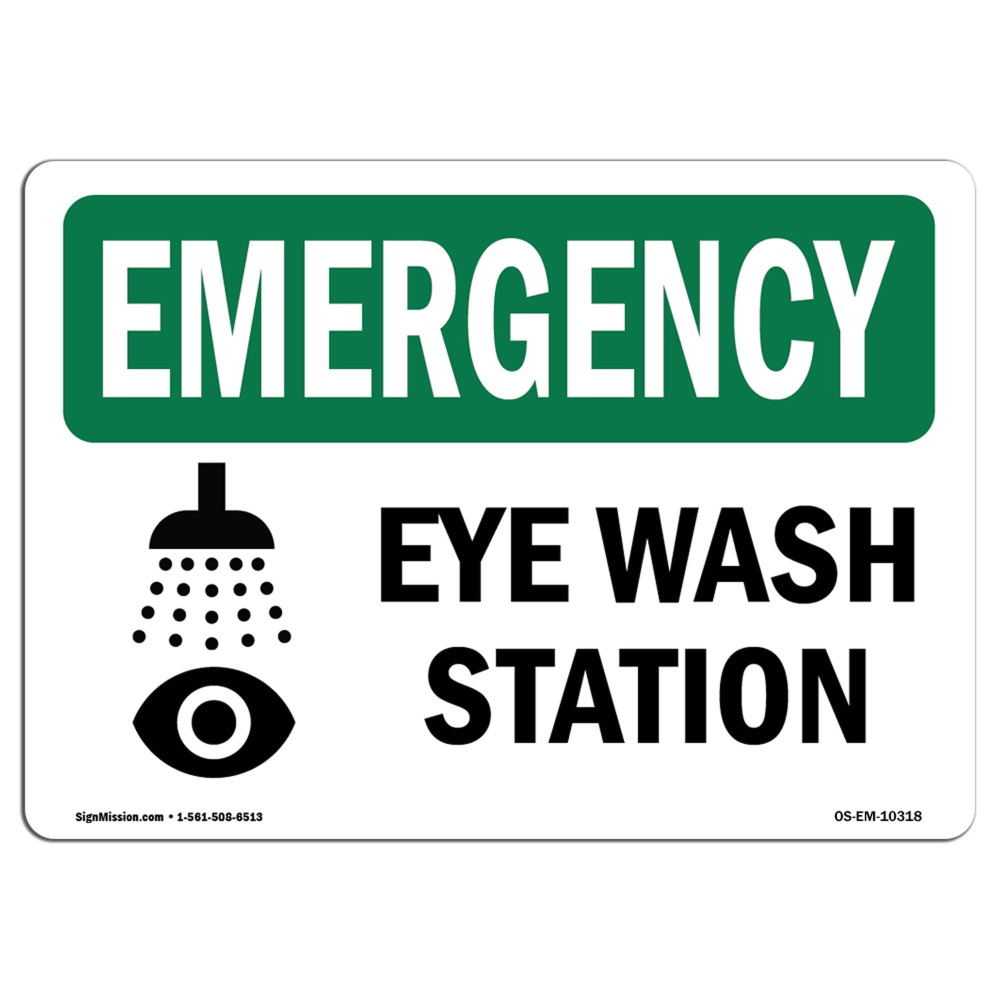 Eye Wash Station Poster Printable