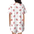 thumbnail image 3 of Xecao Hand Drawn Strawberry print Swimsuit for women, Summer-ready, sporty style.Quick-dry fabric. Many sizes & colors., 3 of 9