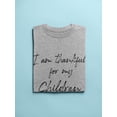 thumbnail image 3 of I Am Thankful For My Children Women T-Shirt, Female x-Large, 3 of 4