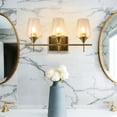 thumbnail image 2 of CO-Z Wall Sconce Vanity Light with Glass Shade, Antique Brass 1-Light 7 to 12 Inches, 2 of 5