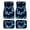 Blue Butterfly Heart Pattern, variant on Pzuqiu Paw Prints Car Floor Mats Full Set Car Mats, Interior Accessories Decor All Weather Protection Automotive Floor Mats Fit for SUV Truck Vans
