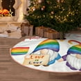 thumbnail image 5 of Sikiie Lgbt Gnome Nativity Christmas Tree Skirt, Jesus Christian Winter Holiday Tree Mat Decoration(30-48IN), 5 of 6