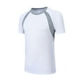 thumbnail image 3 of Manyakai Men's UPF50+ UV Protection Rash Guard Stretchy Summer Swimming Tops Active Sport Casual White 4XL, 3 of 7