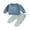 Blue, variant on Bagilaanoe 2PCS Toddler Baby Boy Long Pants Set Letter Embroidery Long Sleeve Sweatshirt Pullover Tops + Drawstring Sweatpants 6M 12M 18M 24M 3T Kids Casual Sweatsuits