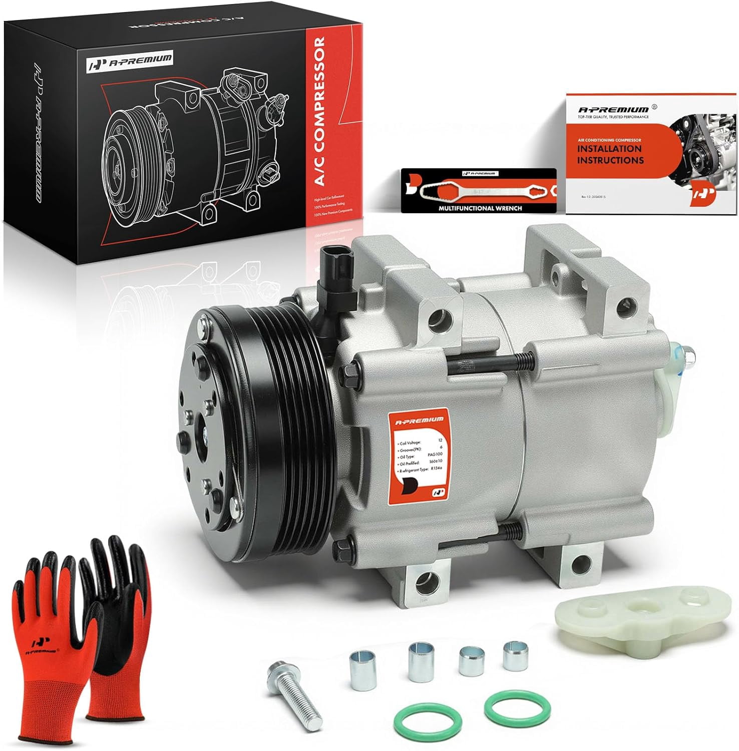 Motorcraft New w/ Clutch A/C Compressor Fits select: 2007-2008