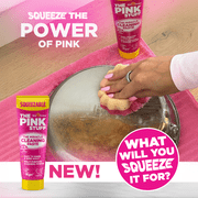 The Pink Stuff, Miracle Cleaning Paste Tube and Dual Sided SQeeZY Sponge Bundle, 10.6 oz