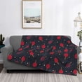 thumbnail image 2 of Fuzoiu Ping Pong Print Flannel Blanket,Throw Blanket,Flannel Home Decor,Fleece Bed Blankets,Cozy Soft Blanket for Bed, Sofa, Camping, and Travel-60"x50", 2 of 6