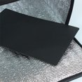 thumbnail image 3 of Paquete de 2 bolsas de comestibles reutilizables con aislamiento, bolsa térmica plegable para comestibles, bolsa aislada grande resistente (negro carbón), 3 of 5