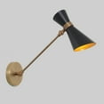 thumbnail image 4 of Stilnovo Style Single Light Articulated Peggy Wall Lamp Mid-Century Modern Brass Sconce, 4 of 8
