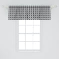 thumbnail image 2 of Ambesonne Grey Window Valance, Retro Simple Floral Motifs, 54" X 18", Charcoal Grey Pale Grey, 2 of 3