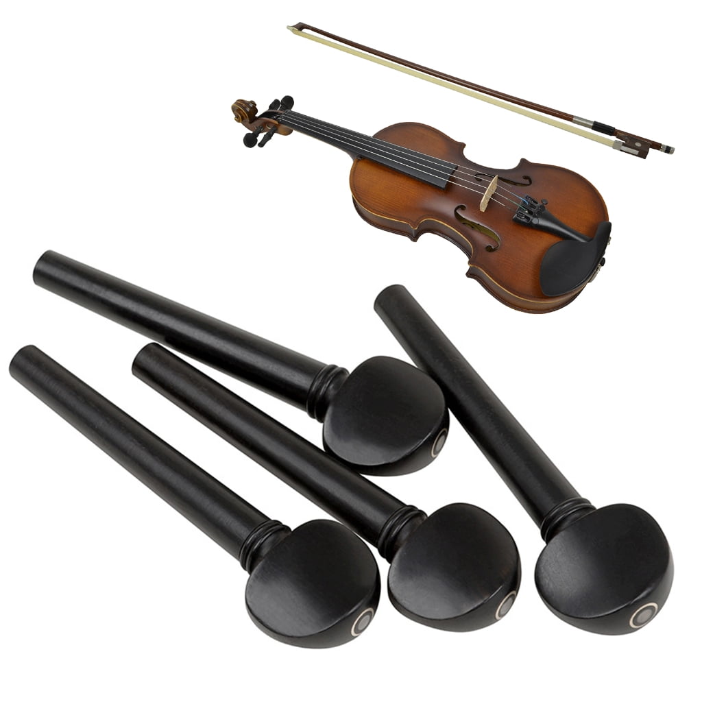 WINDLAND 12Pcs Ebony Wood Violin Oud Tuning Peg Tuner Oud Pegs Oud Shaft Handle Durable