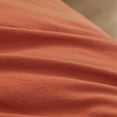thumbnail image 6 of BESTOUCH Duvet Cover Set King 100% Washed Cotton Linen Feel Soft Chic Lightweight 3Pcs (Burnt Brick Red, 104"x90"), 6 of 8