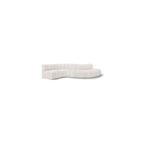 Meridian Furniture Arc Cream Boucle Fabric Modular Sectional