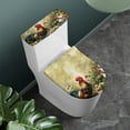 thumbnail image 2 of FORUDESIGNS Rooster Chicken Pattern Toilet Lid Cover Set of 2, Comfortable Bathroom Toilet Lid Cover Seat, Toilet Tank Lid Protector Fits Most Size Toilet Lids for Restroom, 2 of 8