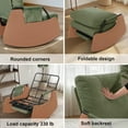 thumbnail image 3 of Nursery Upholstered Rocking Chairs with High Backrest and Footrest, Plush Seating Glider Rocker, Rocking Recliner Chair for Adults, Reading Chair for Living Room Bedroom,500lbs Weight Limit, 3 of 8