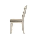 thumbnail image 2 of Acme Fedele Side Chair in Tan Fabric & Cream Finish Indoor, 2 of 6