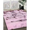 thumbnail image 3 of Ahgly Company Machine Washable Indoor Rectangle Abstract Purple Pink Area Rugs, 7' x 10', 3 of 7