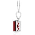 thumbnail image 2 of 3 Carat Natural Certifed 925 Sterling Silver Red Ruby Gemstone Pendant Woman Gift, 2 of 2