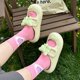 thumbnail image 5 of Moda bowknot plataforma flip flop para as mulheres 2023 verão praia não deslizamento cunha chinelos mulher sola grossa clipe toe slides sandálias, 5 of 7
