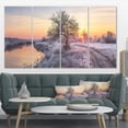 thumbnail image 1 of Winter Sunrise over Frosty Field - Landscape Print Wall Artwork, 1 of 3