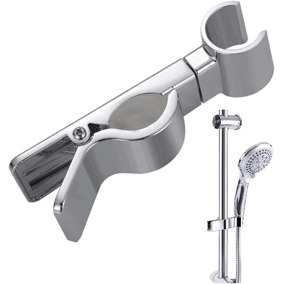 18-25mm Universal Shower Head Holder Replacement Shower Holder Bracket Abs Chrome No Drilling Adjustable