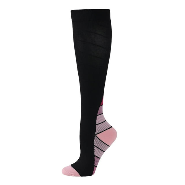 TSADFHJI Socks Socks for Men Satin Adult Fashion Gradient Sports Compression Socks Elastic Socks Slim Leg Long Socks Calf Socks Compression Socks Socks for Men Plus Size White S