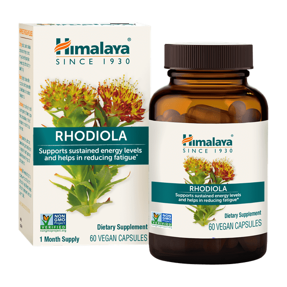 Himalaya Rhodiola for Energy and Stress and Exercise Endurance, 60 Capsules