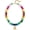 A, variant on SUETOR Initial Necklace for Women-Dainty 14K Gold Plated Bubble Letter Pendant Necklace Chunky Colorful Beaded Necklace with Boho Summer Beach Necklace for Her Jewelry Gifts